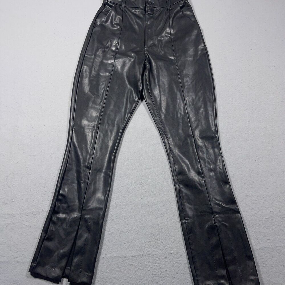 Abercrombie &‎ Fitch Curve Love Flare Skinny High Rise Vegan Leather Pants 29/8